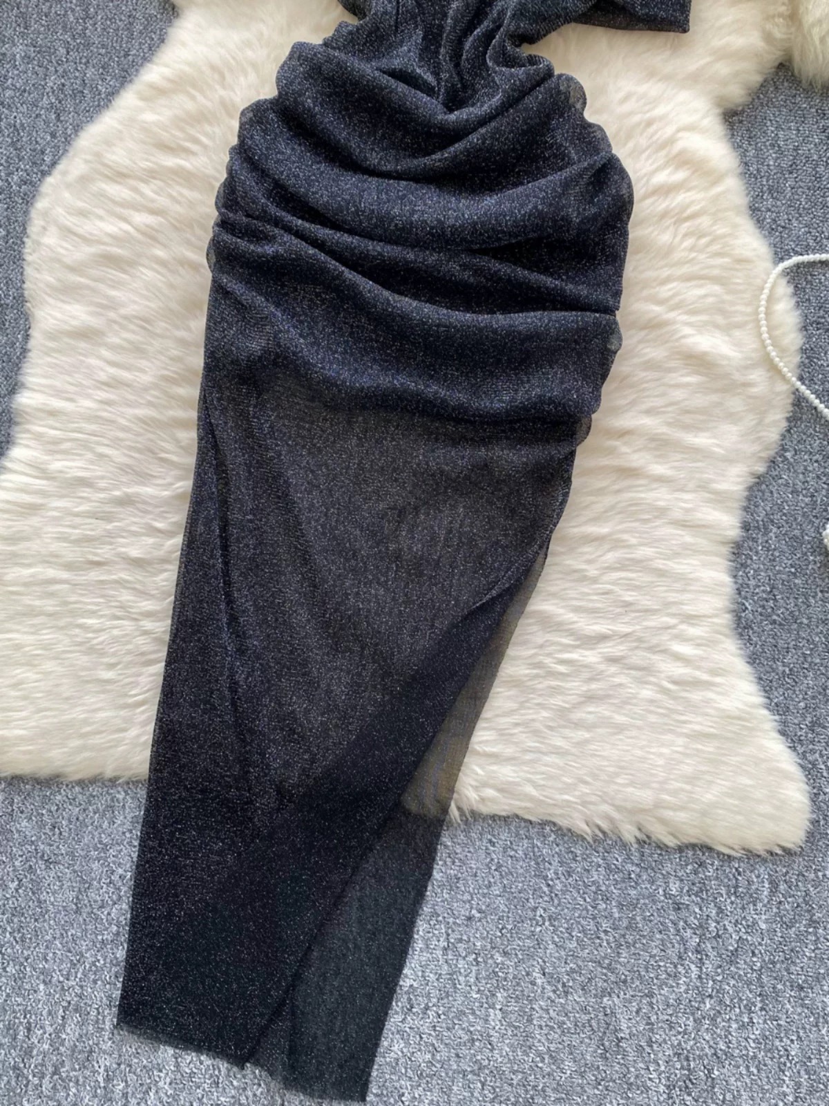 Trick or treat yourself mesh shimmer dress FBC471 images